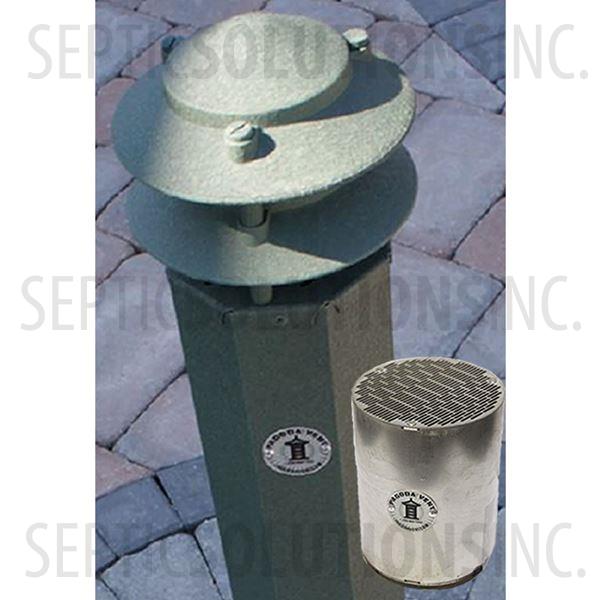 Three Foot Pagoda Vent in Moss Green with Activated Carbon Filter Cartridge - Part Number PV3MOSS-AC