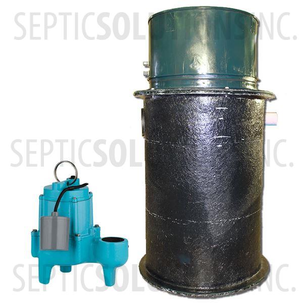 70 Gallon Simplex Fiberglass Pump Station with 4/10 HP Sewage Ejector Pump - Part Number 2153-410S