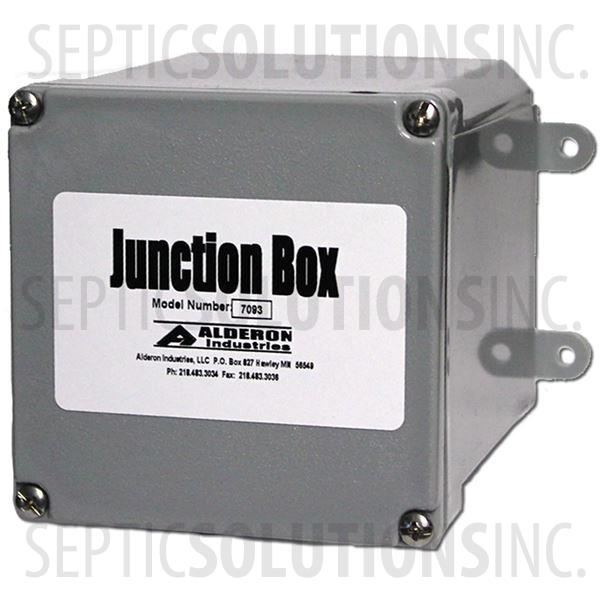 Alderon Small Junction Box - 4" x 4" x 4", No Hub, No Cord Grips - Part Number 7093