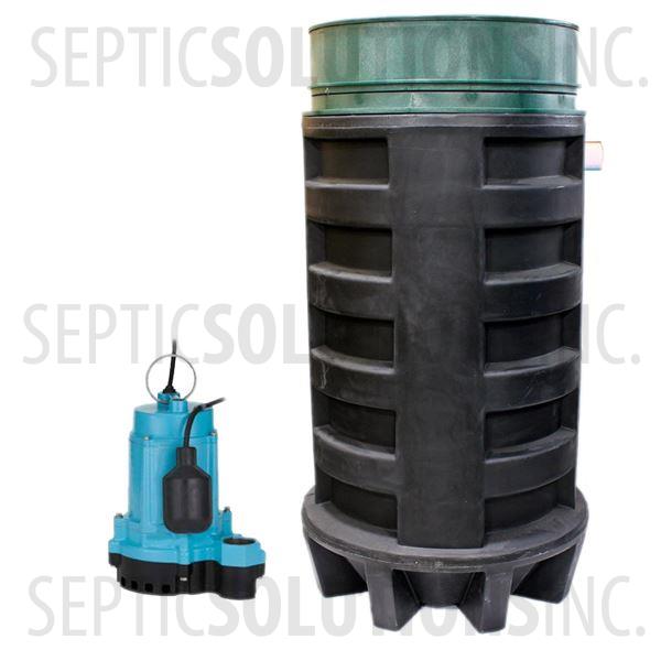 100 Gallon Simplex Polyethylene Pump Station with 1/3 HP Effluent Pump - Part Number 100PPT-13E