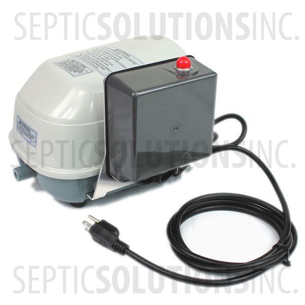 Secoh SLL-40-AL Linear Septic Air Pump with Attached Alarm - Part Number SLL40AL