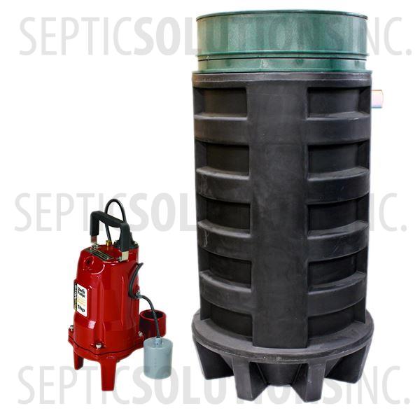 100 Gallon Polyethylene Pump Station with 1.0 HP Residential Grinder Pump - Part Number 100PPT-PRG1