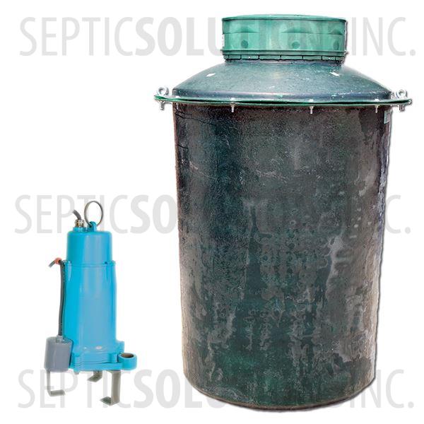 500 Gallon Pump Station with 2.0 HP Little Giant Sewage Grinder Pump - Part Number 500FPT-20G
