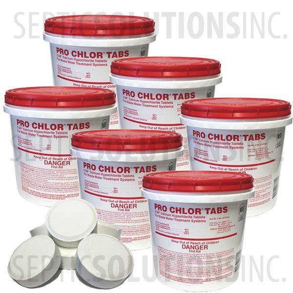 Pro-Chlor 6-Pack of 2lb Pails of Septic Chlorine Tablets - Part Number 47112