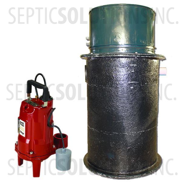 70 Gallon Pump Station with 1.0 HP Residential Grinder Pump - Part Number 2153-PRG1