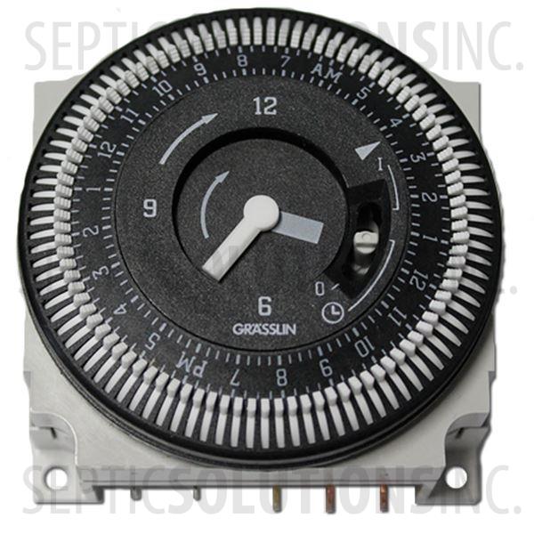 Grasslin 24 Hour Timer for Aerobic Control Panels - Part Number 60A810