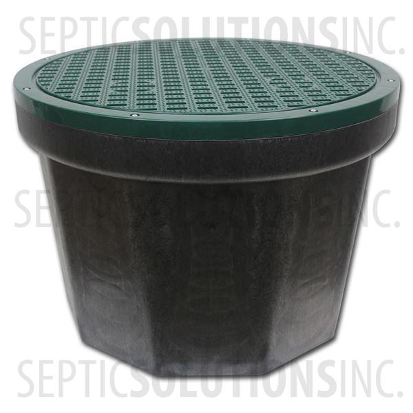 Polylok 10-Hole RhinoBox Drainage Box with Heavy Duty Grate Cover - Part Number 3017-24-GC