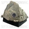 Fieldstone Gray Vented Replicated Rock Enclosure Model 109 with Platform Base - Part Number 109Combo-FS