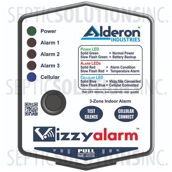 Alderon VizzyAlarm™ 3-Zone WiFi Enabled High Water Alarm Panel - Part Number 2009602