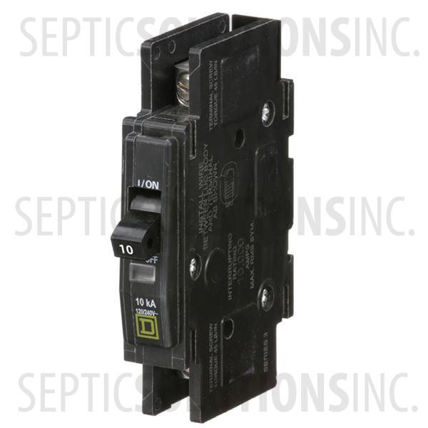 Square D QOU110 1 Pole Circuit Breaker - 120VAC, 10 Amps - Part Number QOU110
