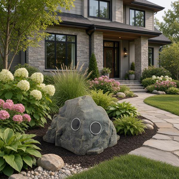 Fieldstone Gray Vented Replicated Rock Enclosure Model 109 - Part Number 109-FS-3V