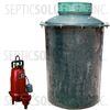 200 Gallon Pump Station with 1.0 HP Liberty Sewage Ejector Pump