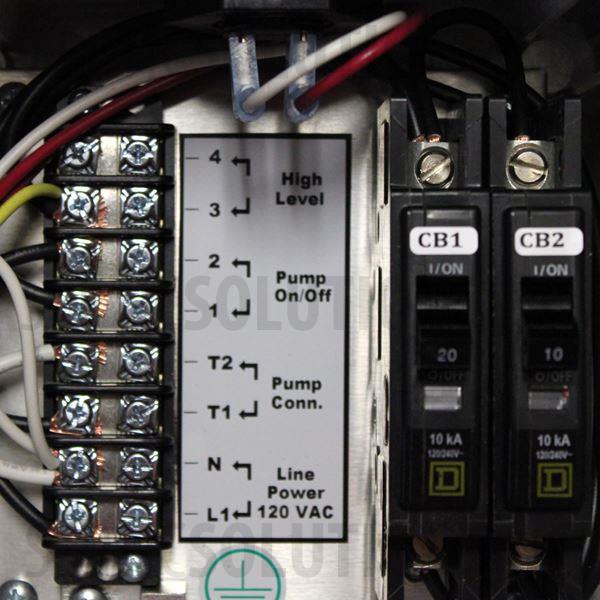 Alderon Two-Breaker Economy Simplex Control Panel (120V, 0-20FLA) - Part Number A20000