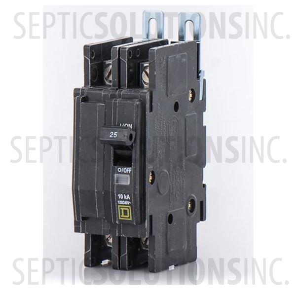 Square D QOU225 2 Pole Circuit Breaker - 230VAC, 25 Amps - Part Number QOU225