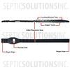 RubberLox Adjustable Float Cable Strap - Part Number 8092
