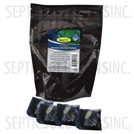 Case of Concentrated Deep Blue Serenity Pond Dye Powder in Twenty 4oz Water Soluble Packets