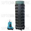 140 Gallon Simplex Polyethylene Pump Station with 1/3 HP Effluent Pump - Part Number 140PPT-13E