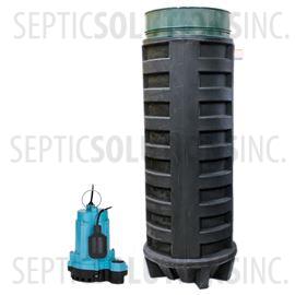 140 Gallon Simplex Polyethylene Pump Station with 1/3 HP Effluent Pump