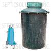 200 Gallon Pump Station with 2.0 HP Sewage Grinder Pump