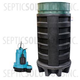 100 Gallon Simplex Polyethylene Pump Station with 1/3 HP Effluent Pump