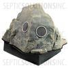 Fieldstone Gray Vented Replicated Rock Enclosure Model 109 with Platform Base - Part Number 109Combo-FS