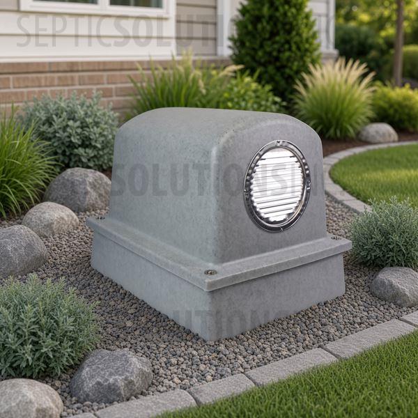 Pump Protector™ Vented Air Pump Housing and Platform in Speckled Granite - Part Number SSCOMBO-GRANITE