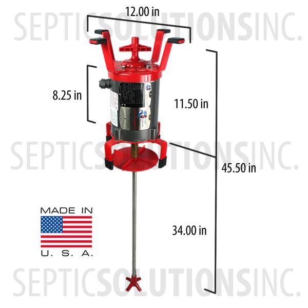 Ultra-Air Model 735 RED Septic Aerator - Alternative Replacement For Jet Aerator - Part Number UA12R