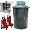 500 Gallon Duplex Pump Station with (2) 1.0 HP Sewage Pumps