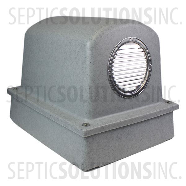 Pump Protector™ Vented Air Pump Housing and Platform in Speckled Granite - Part Number SSCOMBO-GRANITE