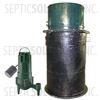 70 Gallon Pump Station with 1/2 HP Zoeller Grinder Pump