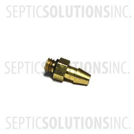 Brass Barb Fitting for Alarm Connection - 1/4'' Male Threaded x 1/8'' Barb