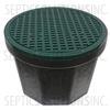 Polylok 10-Hole RhinoBox Drainage Box with Heavy Duty Grate Cover - Part Number 3017-24-GC
