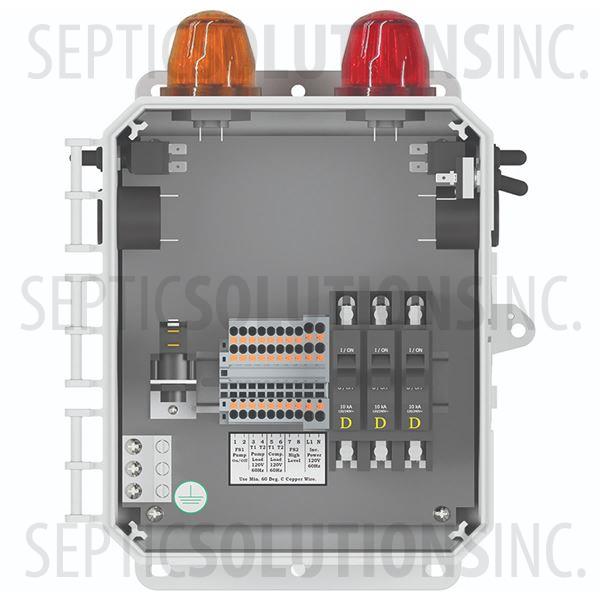 Alderon Aira-Guard Double Light Aerobic Control Panel with Air Pump Alarm & High Water Alarm - Part Number 2012759