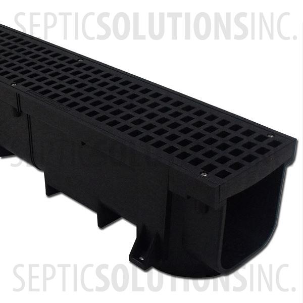 Polylok Heavy Duty Trench/Channel Drain - 4 ft Section (BLACK) - Part Number PL-90860