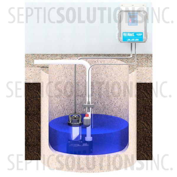 Elevator Sump System with 1/2 HP Zoeller 98 Series Sump Pump and Oil Detection System - Part Number ELVBN98-7410
