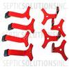 Ultra-Air Model 735 RED Brackets - Part Number 735Brackets-12R