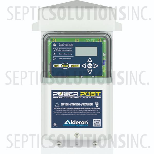 Alderon PowerPost Pedestal Simplex Pump Control Panel with Integrated High Water Alarm for Timed Dose or Demand Dose - Part Number 2011786