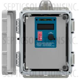 Alderon Flex Panel Simplex Timed or Demand Dose Control Panel with Solid Door and Alarm Beacon (120/230V, 0-15 FLA)