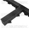 Polylok Heavy Duty Trench/Channel Drain - Six Pack of 4 ft Sections (BLACK) - Part Number PL-90860-6