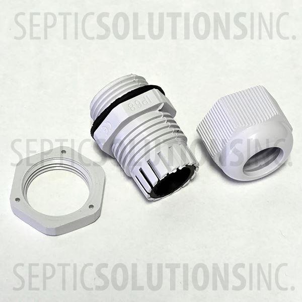 1/2'' Nylon IP-68 Rated Low Profile Cable Gland Cord Grip - Part Number CG-015-1-0001