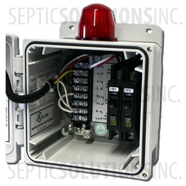 Alderon Two-Breaker Economy Simplex Control Panel (120V, 0-20FLA) - Part Number A20000