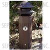 One Foot Pagoda Vent in Bark Brown - Part Number PV1BARK