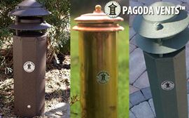 Pagoda Vents with Odor Filter