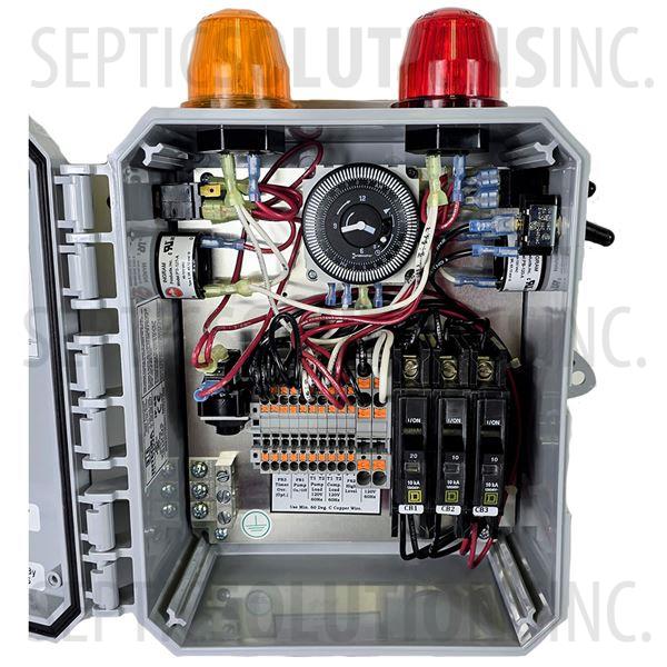 Alderon Aira-Guard Double Light Aerobic Control Panel with Pump Timer, Air Pump & High Water Alarms - Part Number 2011777