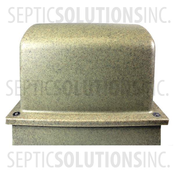 Pump Protector™ Vented Air Pump Housing and Platform in Speckled Sandstone - Part Number SSCOMBO-SANDSTONE