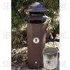 Three Foot Pagoda Vent in Bark Brown with Activated Carbon Filter Cartridge - Part Number PV3BARK-AC