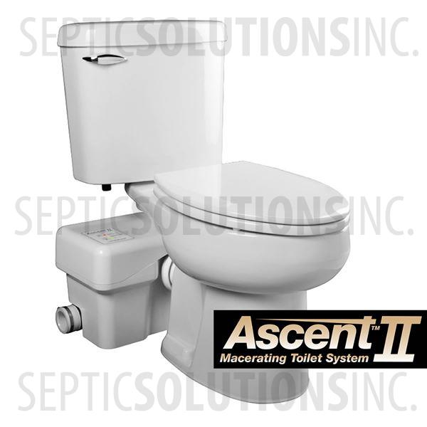 Liberty Ascent II ESW Macerating Toilet System with Elongated Bowl - Part Number ASCENTII-ESW