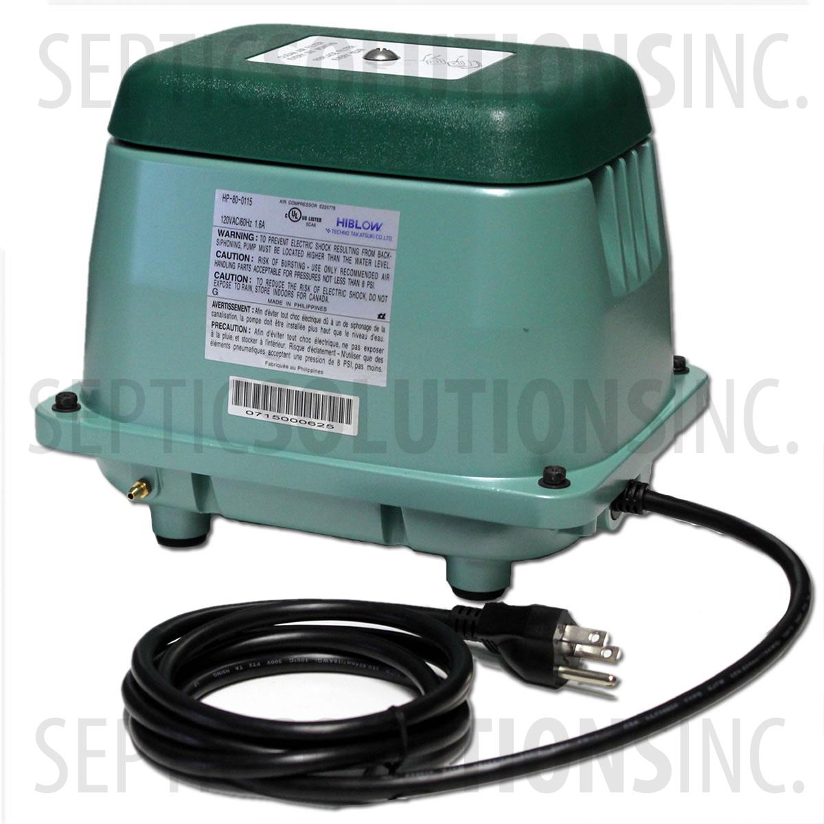 Fuji Mac 80r2 septic air pump aerator Hiblow hp80 compatable 3 year warranty 