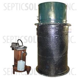 70 Gallon Simplex Fiberglass Pump Station with 1/2 HP Effluent Pump