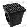 Polylok 9'' x 9'' Square Catch Basin with Grate Cover - Part Number PDB-9KIT